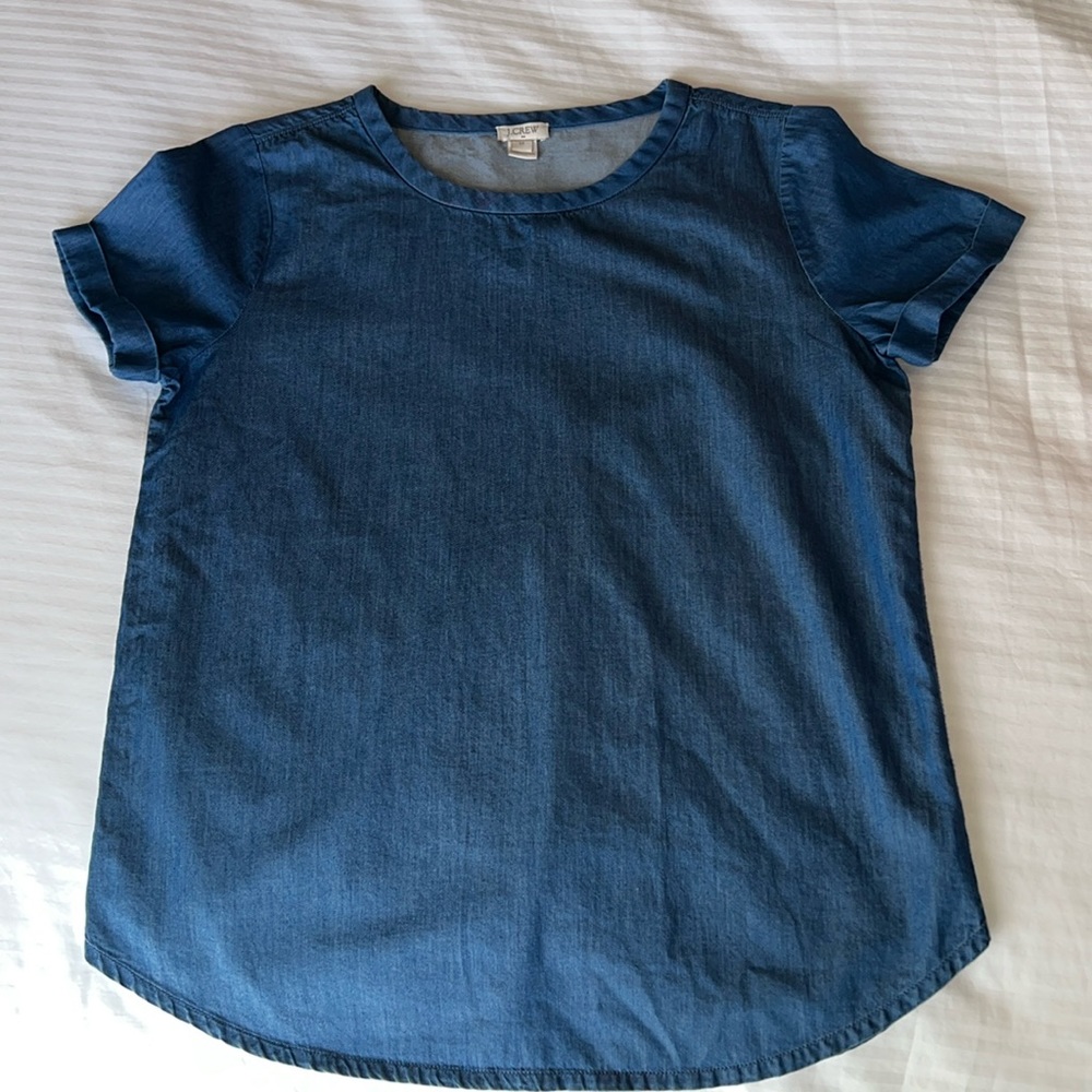 J.Crew denim blouse